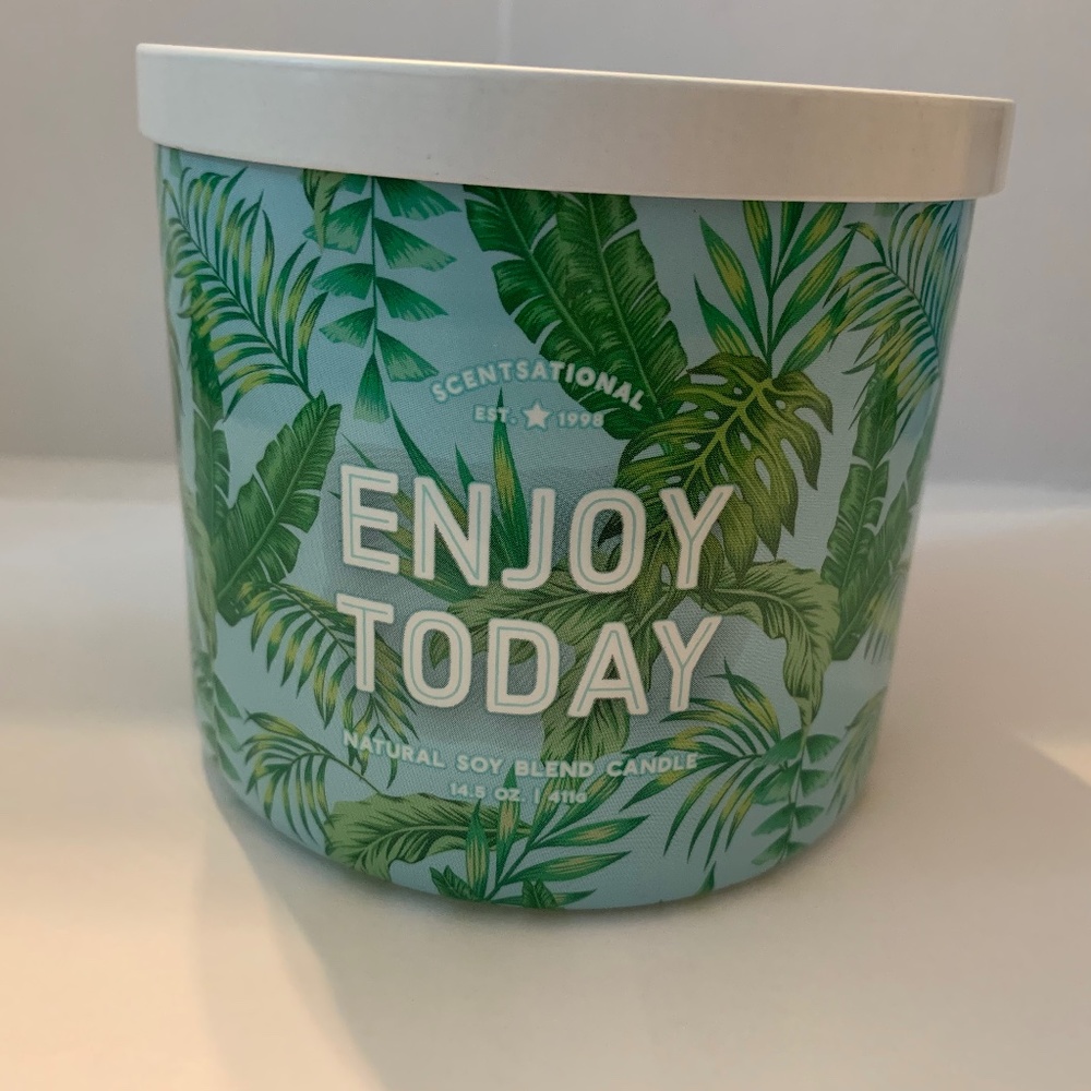 Scentsational Enjoy Today 14.5 oz Candle, Scented Candle, Luxury Candle NWT